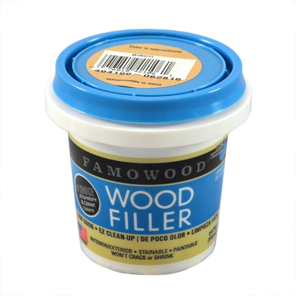 Eclectic Products 1/4 Pt Birch Famowood Water-Based Latex Wood Filler 40042106